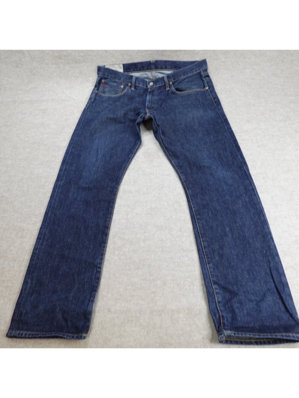 Polo Ralph Lauren Jeans 38 x 31 Blue Zip Fly Straight Hampton Straight